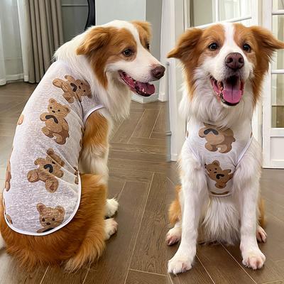 Big Dog Pet Summer Cat Vest Clothing Supplies Dog Cat Teddy Bear Dou Corgi Golden Retriever Dog Clothing