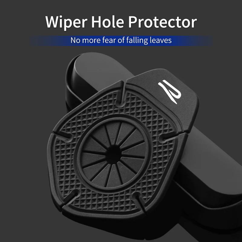 BIG1 Car Windshield Wiper Hole Protector Silicone Material Dustproof For VW R Magotan Passat Scirocco Golf 5 7 Polo Jetta Sagitar