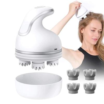 Elektrisches kabelloses Kopfmassagegerät, wasserdicht, für Kopfhaut, Schulter, Nacken, Tiefengewebe-Massage, Knetbehandlung, fördert das Haarwachstum