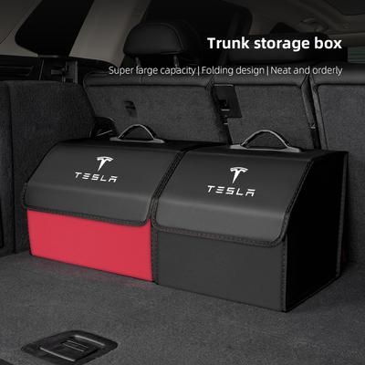 Folding Car Storage Bag Trunk Organizer Box Tools Tidying Key For Highland S Cybertruck 3 Model Y X Juguete Bonina SpaceX