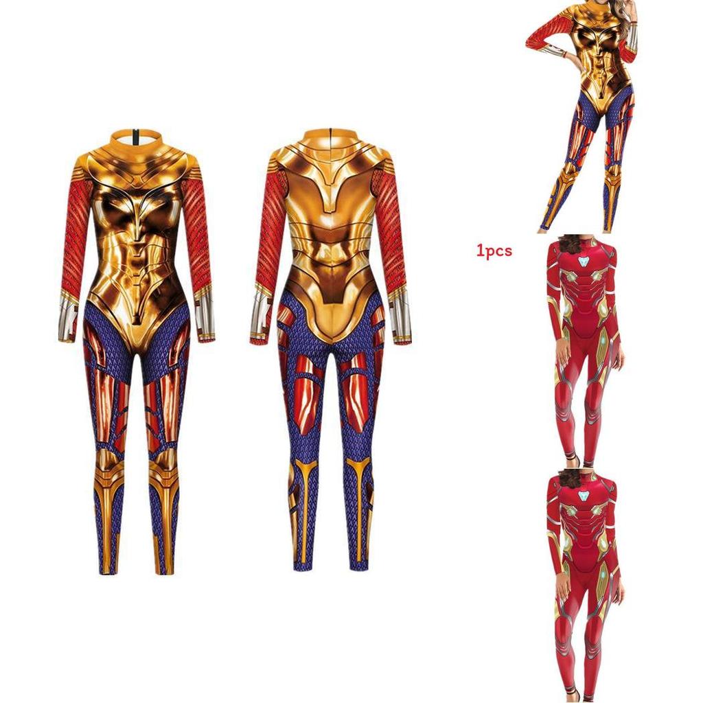 Halloween Spiderman 3d Printed Bodysuit With Elastane For Cosplay And Costume Events