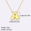 Nidin High Quality Creative Trend A-Z Letters Charm Pendant Necklace For Female Male Name Initials Alphabet Jewelry Accessories