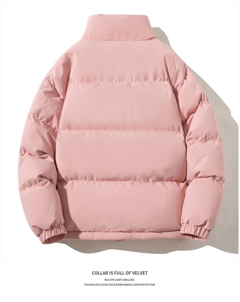 Unisex Korean-Style Winter Cotton Jackets: Fashionable, Large, Warm, Casual