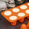 Spøkelse Silikonform Non-Stick 3D Sjokoladeformer 8-Hulrom Halloween Bakeform for Gelé Godteri Pudding Iskrem Gummibjørn Kritt Resin