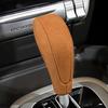 Auto Wildleder Leder Textur Getriebe Shift Panel Rahmen Schaltknauf Abdeckung Kopf Trim für Porsche Cayenne 2004-2009