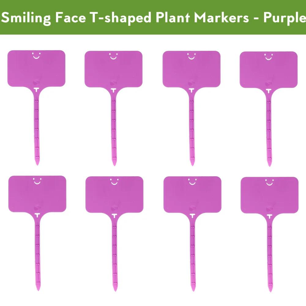 55PCS T-shaped Plastic Plant Label Waterproof Reusable Flower Vegetable Herbal Potted Classification Tag Garden Nursery Sign