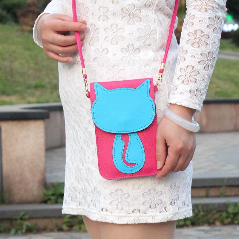 Elegante Damen Handy Geldbörse mit Tasche und zeitlosem Schultertaschen-Design