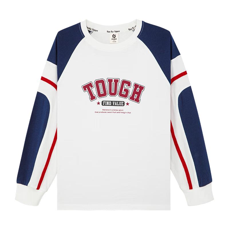 Zuoxi Boys 2025 Autumn Long Sleeve Cotton T-Shirt 120