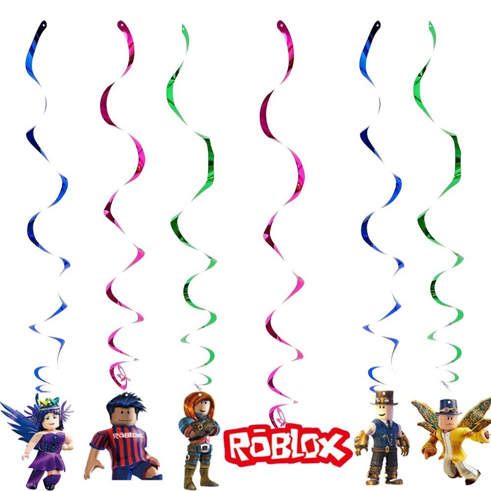 Hot Roblox Birthday Party Decor Game Balloons Disposable Tableware Backdrop For Kids Boy Party Supplies Baby Shower Toy Gifts