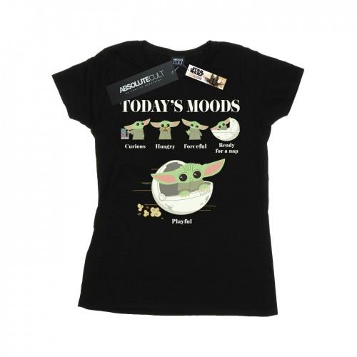 

Star Wars Womens/Ladies The Mandalorian The Child Moods Cotton T-Shirt білий