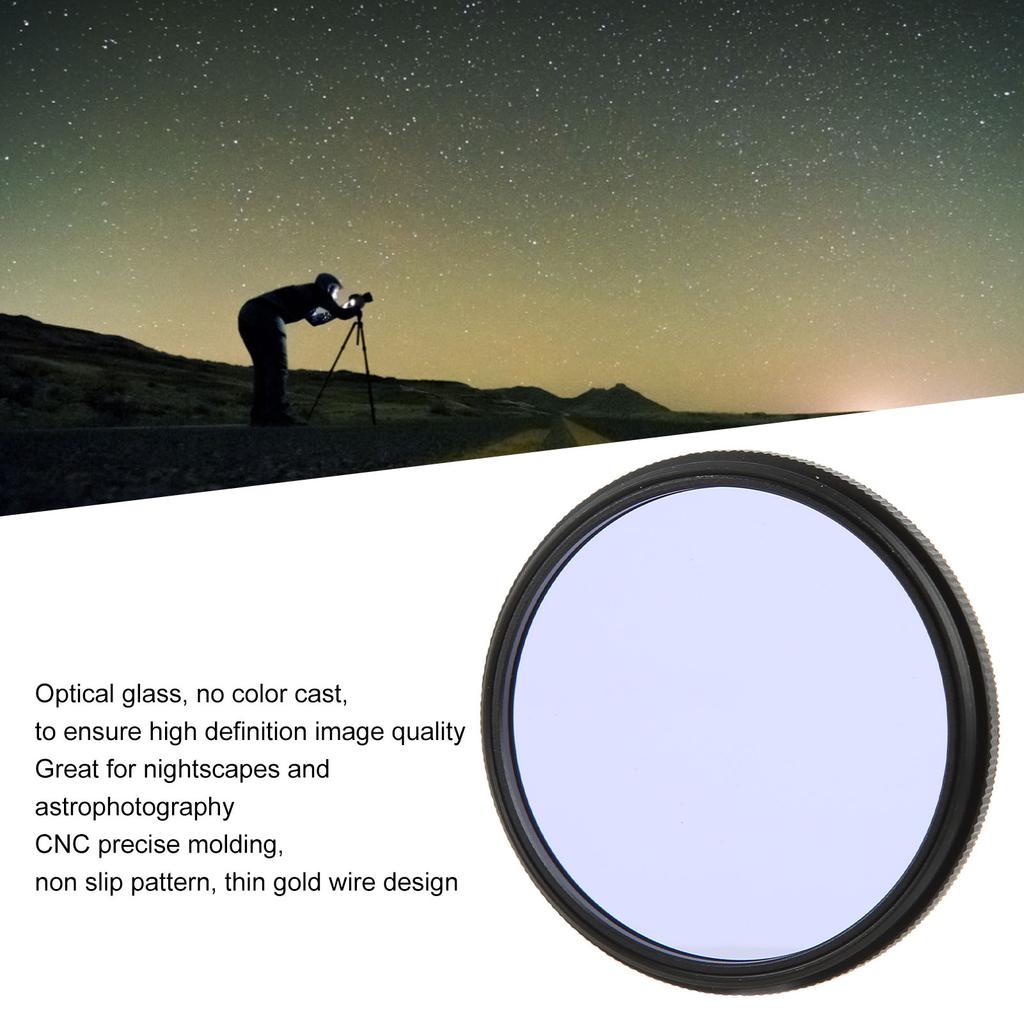 Lightdow Clear Natural Night Filter Light Pollution Reduction Camera Lens Filter for Night Star