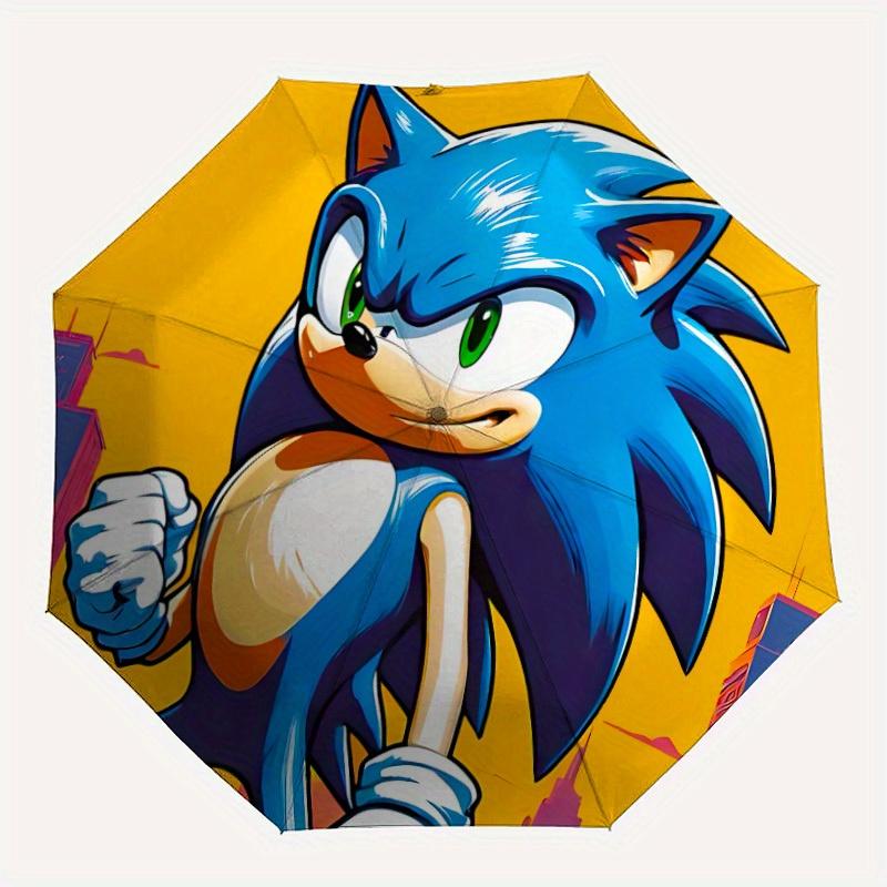 

Sonic Adventure Automatic Folding Umbrella - Lightweight, Retractable Design with 8-Rib Durability, Perfect for Outdoor Adventures, Fashiona