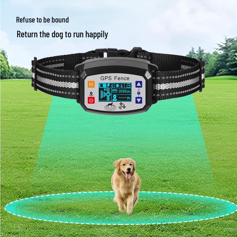 Cross-Border GPS Dog Fence & Training Device - Waterproof Anti-Barking Shock Collar