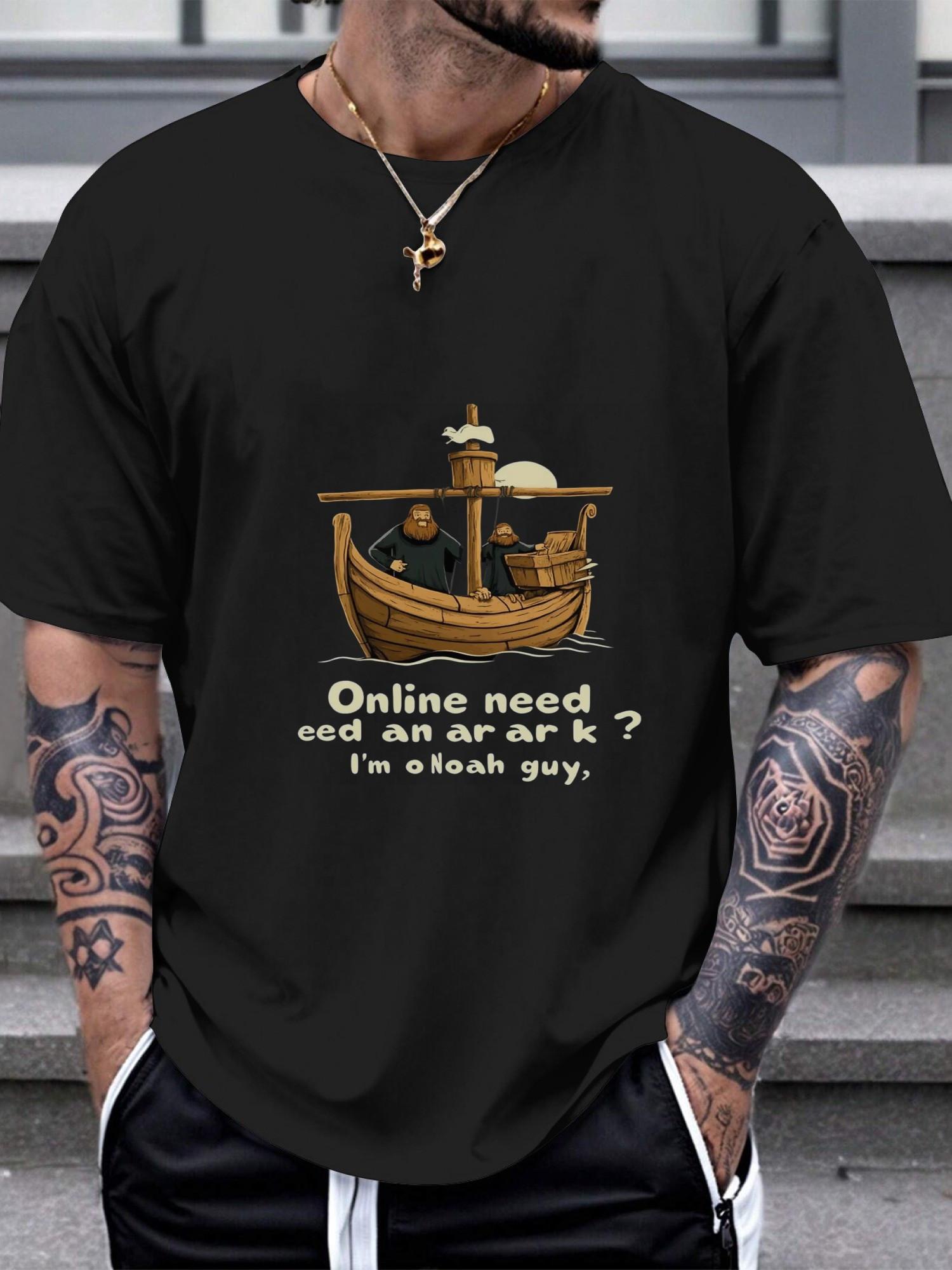 

1pc Noah cartoonish black T-shirt S