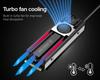 ineo M.2 Aluminum Pure Copper Heat Pipe PCIeNGFF SSD Heatsink for 2280 SSDs Only, with 20mm Fan, 10mm Height, 560WmK Thermal Conductivity, Attaches