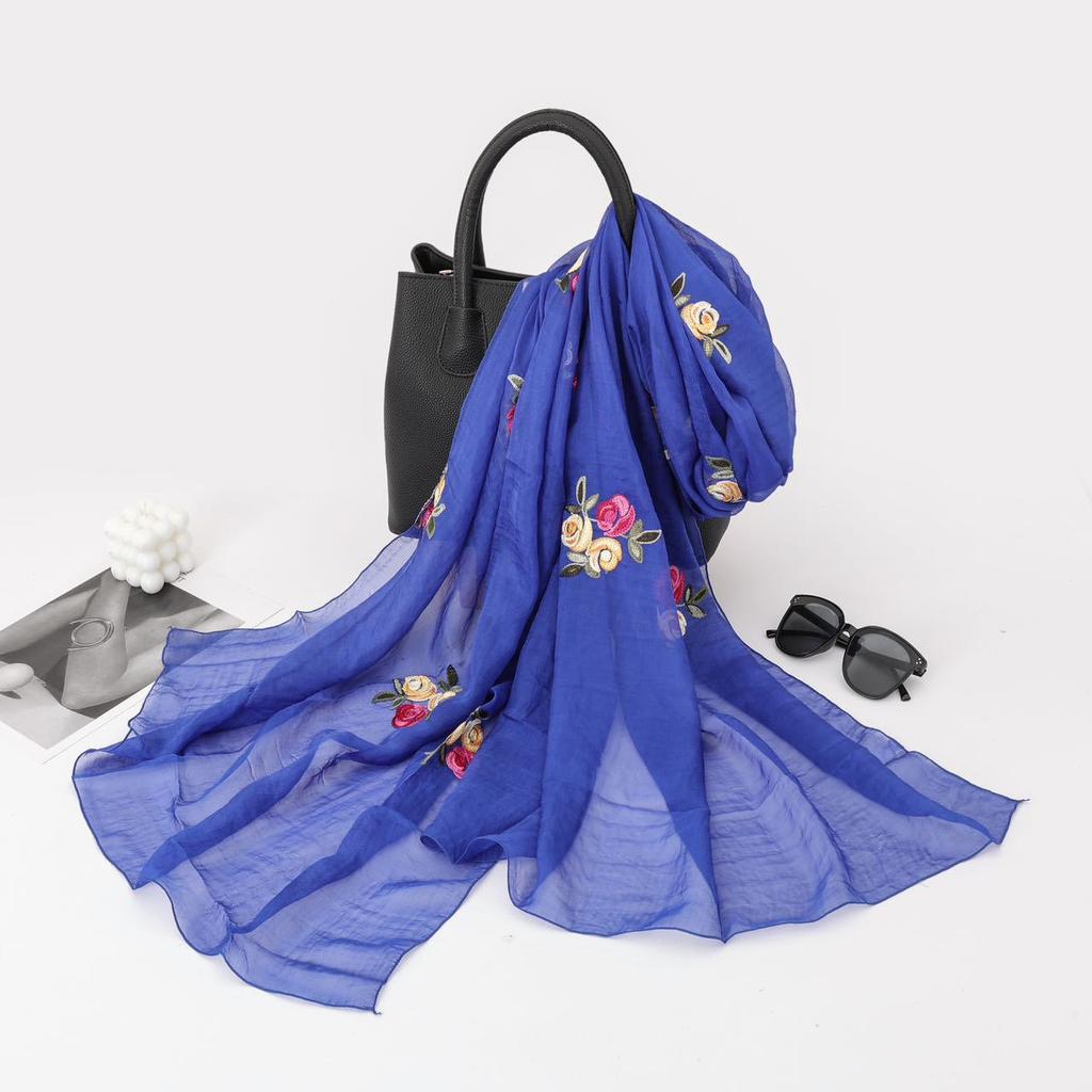 Ethnic Style Scarf for Women Fashion Yunnan Travel Outfit Summer Embroidery Embroidery Exterior