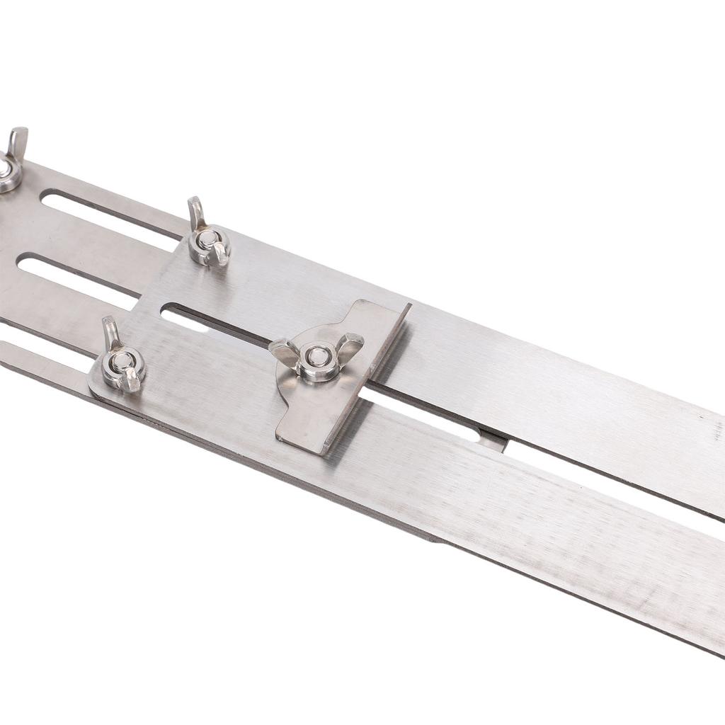 Sink Whetstone Holder 304 Stainless Steel Adjustable Sharpening Stone Base with Wing Nut for 32.5-43cm Sinks 7-23.5cm Whetstones