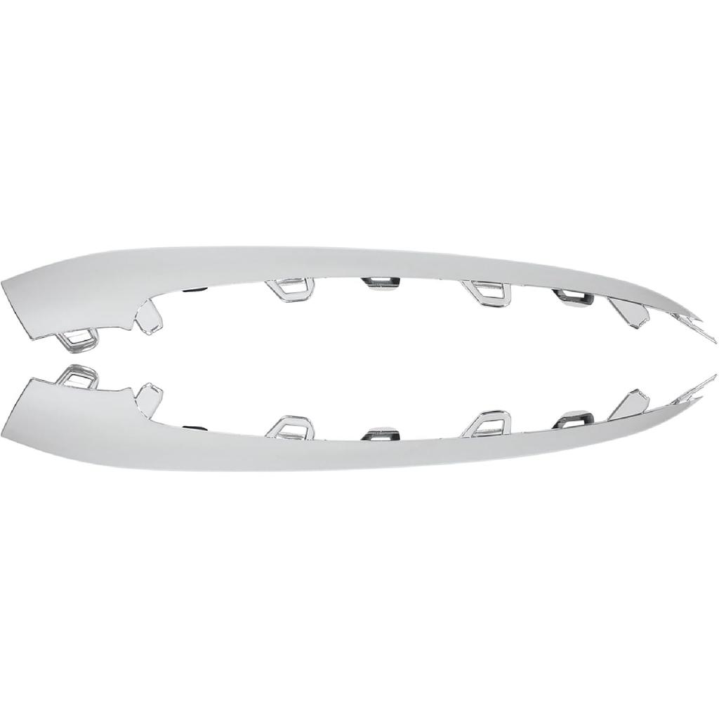 ApplianPar Front Bumper Lip Trim Molding Chrome for Mercedes-Benz S350 S450 S560 W222 2018-2020 Left and Right Side Pair