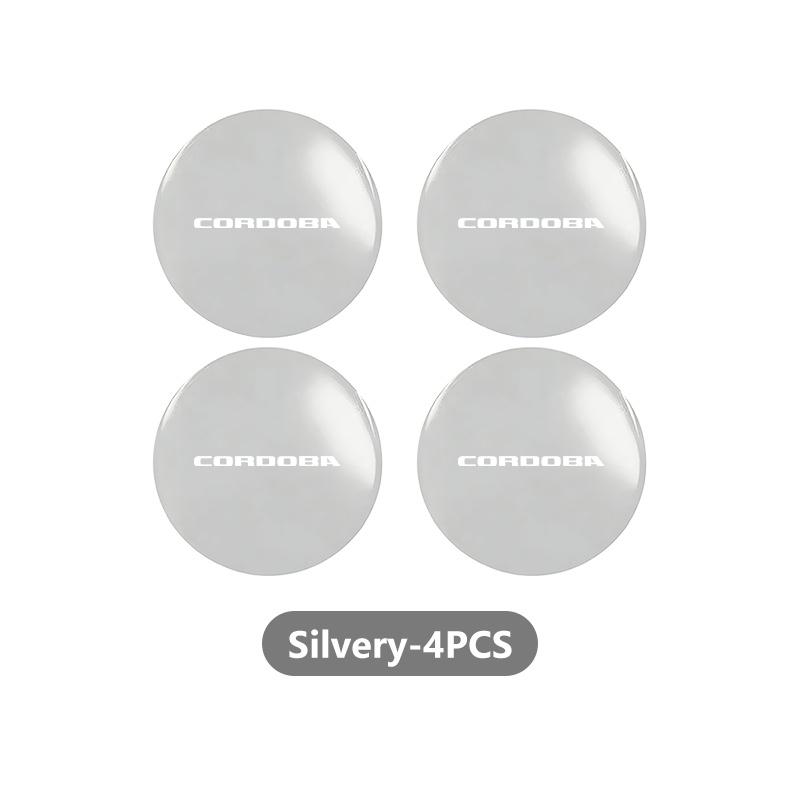 56mm 4pcs Car Wheel Center Hub Cap Badge Logo Sticker For Seat FR Cupra Altea Arona Exeo Leon Ibiza Toledo Mk3 Mk2