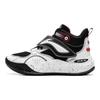 Li Ning Kids Territory Pre Synthetic Leather Fabric Fashion Versatile Trendy Non-Slip Wear-Resistant Rebound Low-Top Kids Basketball Shoes YKBT092-13