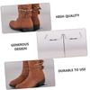 NUOLUX Metallic Shoe Display Stand, Shoe Storage Rack, Metal Shoe Rack, Standing Boot Rack, Easel Stand for Display