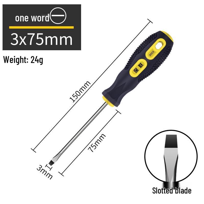Conjunto de Chaves de Fenda Magnéticas de Grau Industrial - Phillips e Fenda