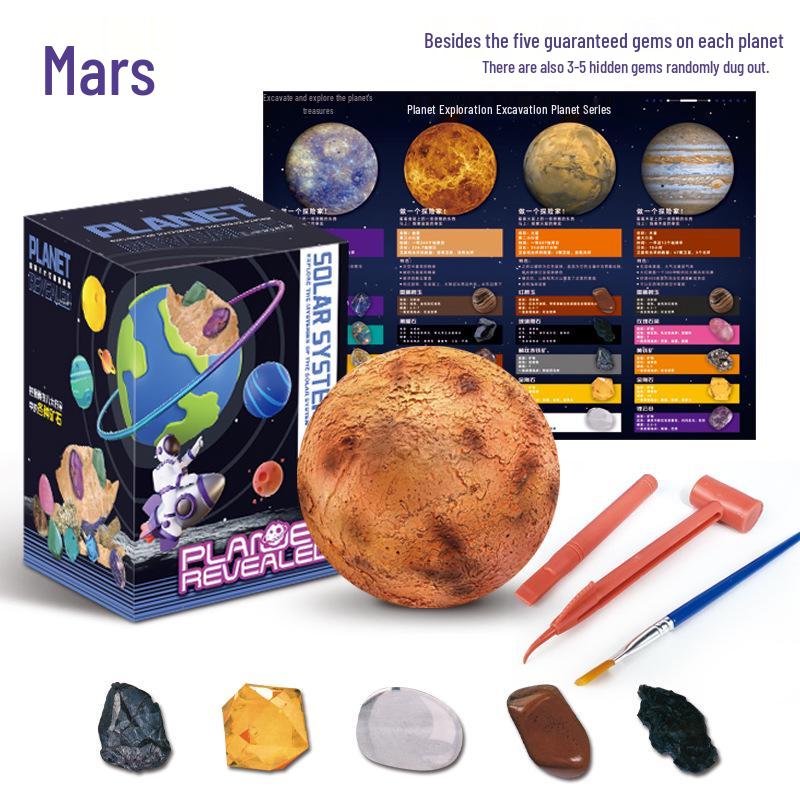 Planet Gem Archaeological Excavation Toy - Educational Treasure Hunt for Kids