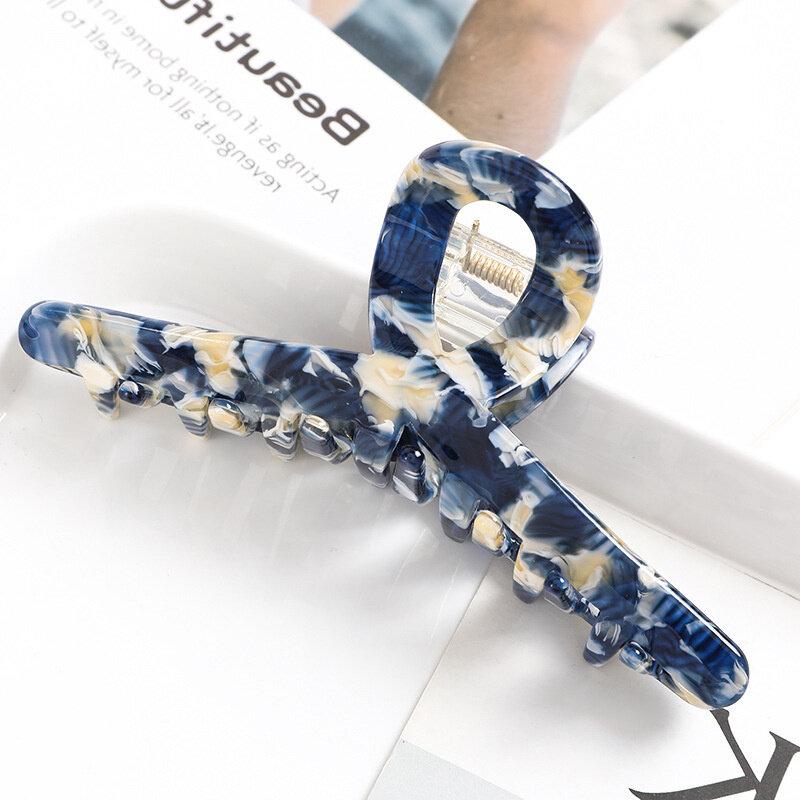 

Уксусная кислота Мрамор текстурированный волос коготь ацетат женские волосы коготь мода темперамент заколки акула краб клипсы аксессуары для волос