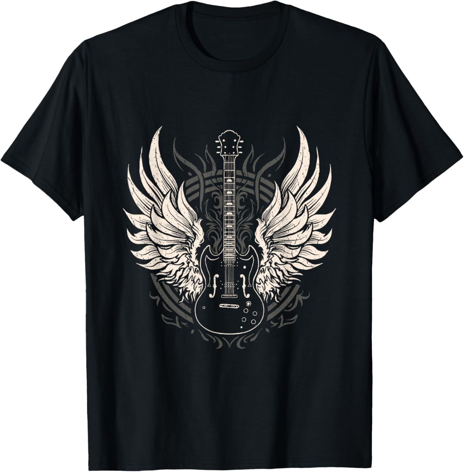 Guitar Wings Vintage Retro 80s Rock & Roll Music T-Shirt Unisex T-Shirt S