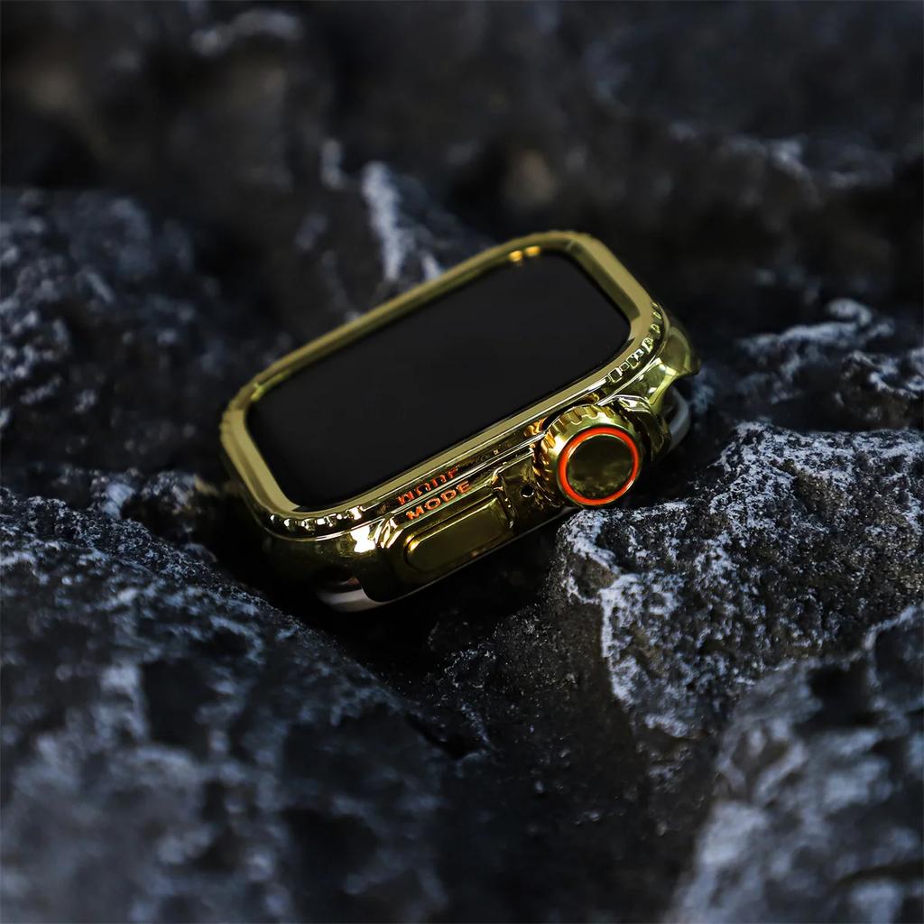 Armor Case for Apple Watch Ultra 3/2/1 49mm Series11 10 46mm 42mm Metal Protector Aluminum Cover Frame for IWatch Series 9 8 7 6 5 4 SE3 44mm 45mm