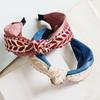 Bohemian Embroidered Headband Ethnic Floral Wide Band For Women Elegant Hair Accessory With Simple Design