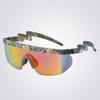 1pc One-piece Sunglasses Lightning Legs Outdoor Sports Cycling Glasses Irregular Sunglasses Women's Sunglasses Men's Sunglasses