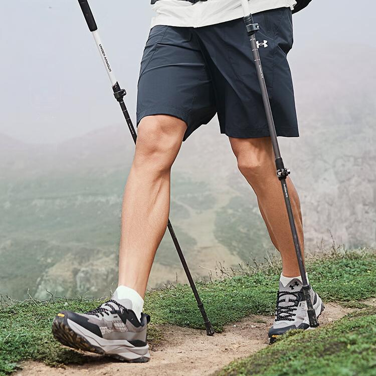 Under Armour SS25 Hiking Series Fashion Solid Color Simple Stylish Casual Shorts Men Shorts Dark-Gray 15215109-0052