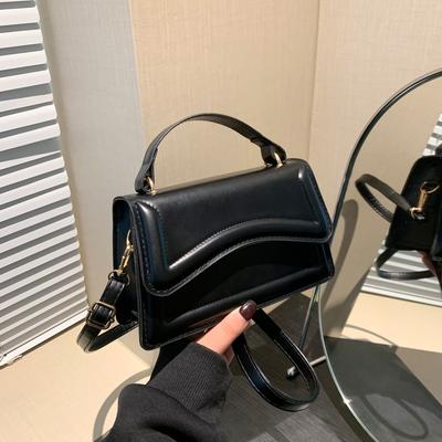 Small Fresh Solid Color Simple Square Bag Handbag Women'S Bag Fashionable Shoulder Messenger Bag Versatile