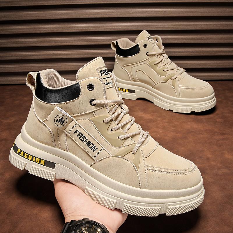 High-top winter velvet thickened warm cotton shoes fur integrated snow boots labor insurance Martin boots