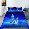 Vánoční domácí povlečení Povlak na přikrývku a povlak na polštář AU/EU/US Jednolůžko/manželská postel Plná velikost Měkký Pohodlný Povlak na přikrývku Domácí dekorace