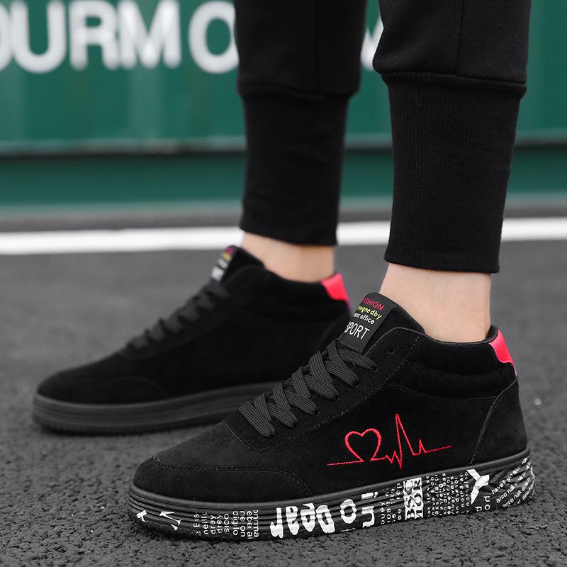 20252025 Independent Station Autumn Men's High Top Shoes Couple Shoes Youth Sports Board Shoes Men