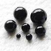 Schwarze Achatstein-Abstandshalter-Lose Perlen für DIY Halskette Armband Natur 4 6 8 10 12mm Großhandel Runde Schmuckherstellung