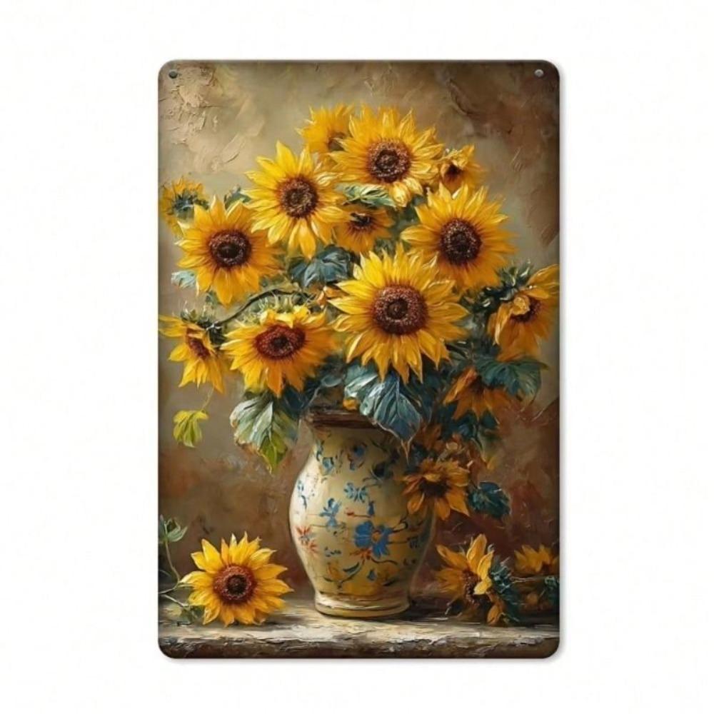 Retro Metal Wall Art for Living Room Decor 20x30cm