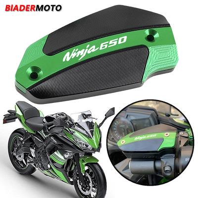 Motorrad CNC Vorderen und Hinteren Bremsflüssigkeit Tankdeckel Schutz Zubehör Für Kawasaki NINJA650 Ninja 650 2017-