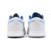 Jordan Air Jordan 1 Chestnut Slip Resistant Coverage Cushioning Low top Vintage Basketball Shoes Men's White Blue FN5214-141(Team15-)