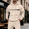 Men's Casual Hoodie with Large Pockets, Color Long Sleeve Sweatshirt