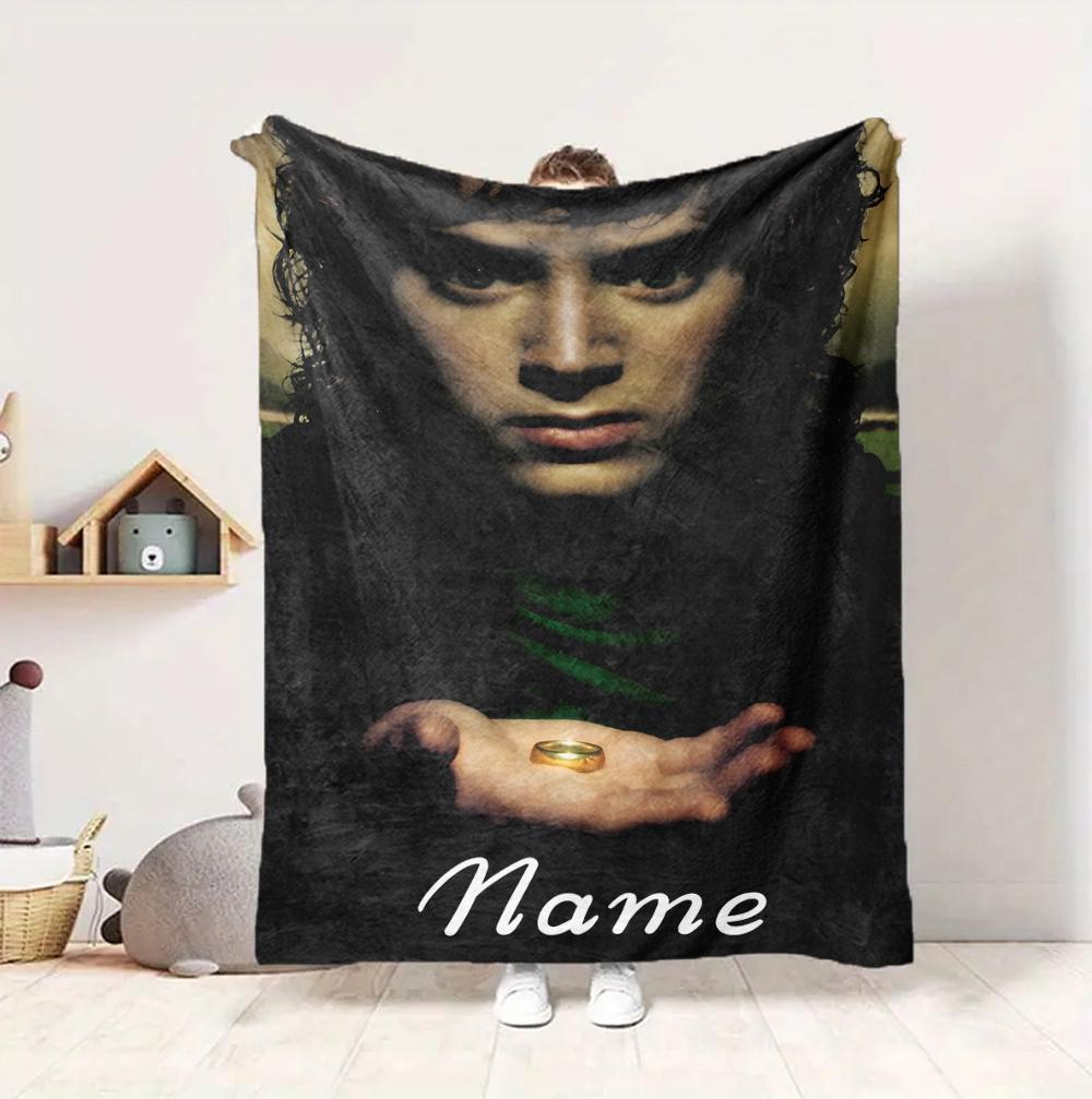 Custom Name Journey Courage Flannel Blanket Throw Blanket Soft Warm Sofa Bed home Decor Unique Gift