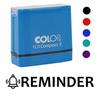 Printtoo Reminder Self Inking Rubber Stamp Pre-Inked Office Stamp- Home Office Business Stationery, Black- 42 X 9