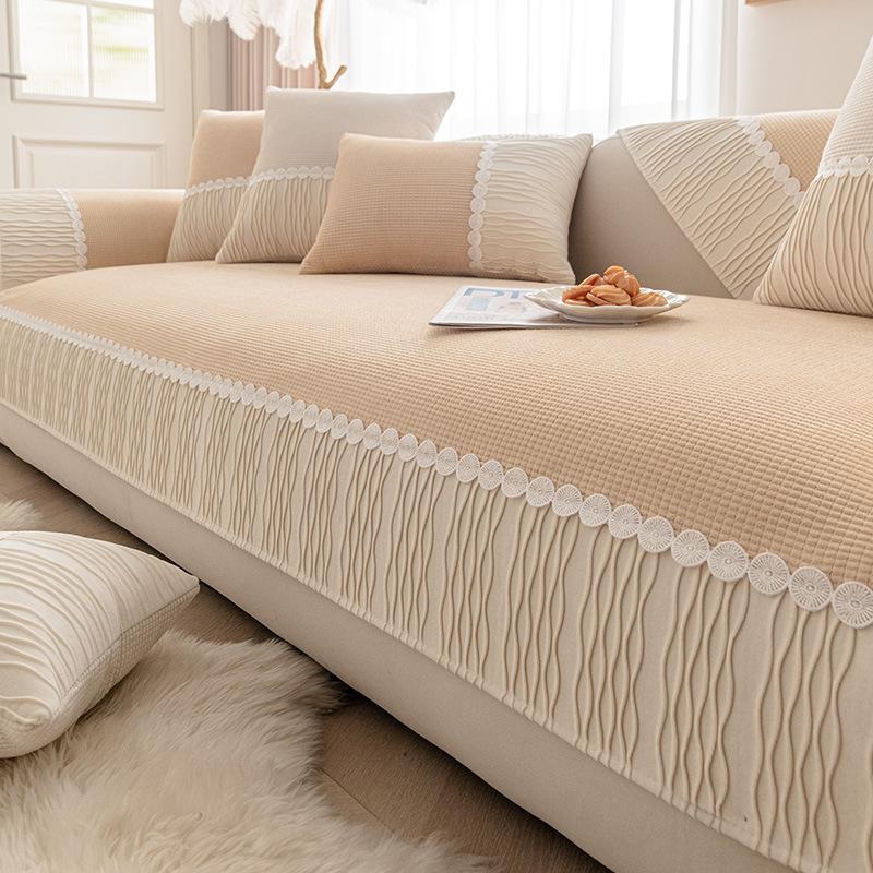Winter Non-Slip Sofa Cover Simple Modern Plush Cushion Four Seasons Universal Full Cover Cloth