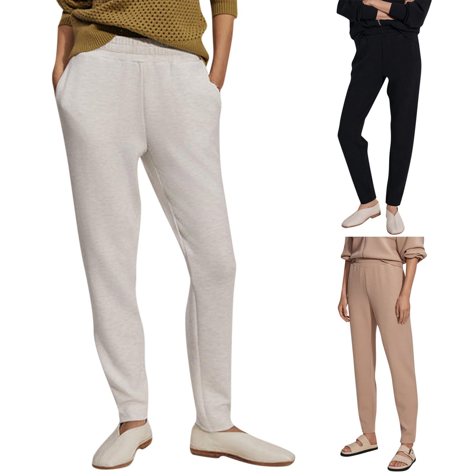 

Женские однотонные повседневные спортивные штаны для бега, модные спортивные штаны с несколькими строчками