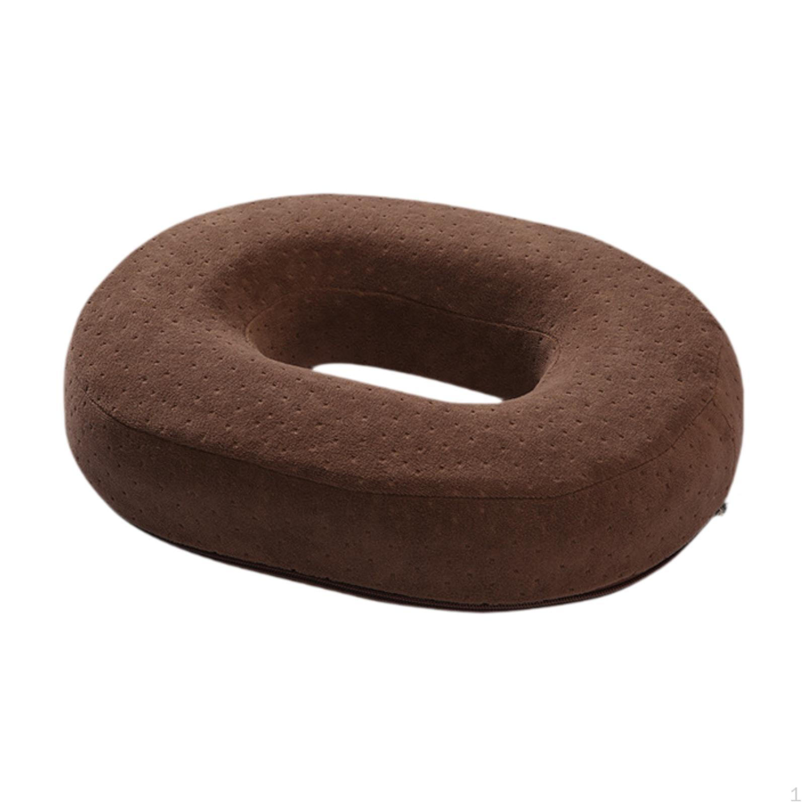 

Подушка для поддержки копчика для офиса и путешествий со съемным чехлом кофейный