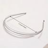 New Thin Gold Color Headbands Women Multilayer Alloy Hair Hoop Double Root Metal Hair Bands Hair Accessories Smooth Head Hoop