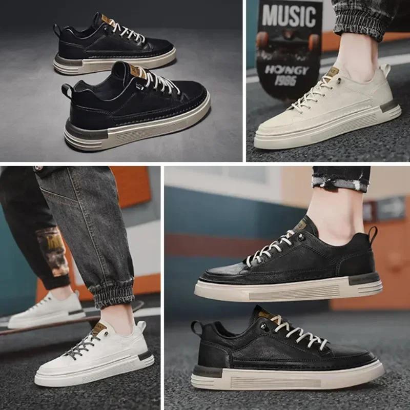 Mocasini pentru bărbați Pantofi Pantofi sport clasici pentru bărbați Pantofi casual cu platformă slip-on pentru bărbați Pantofi sport din piele Pantofi noi comozi cu talpă plată Bărbați