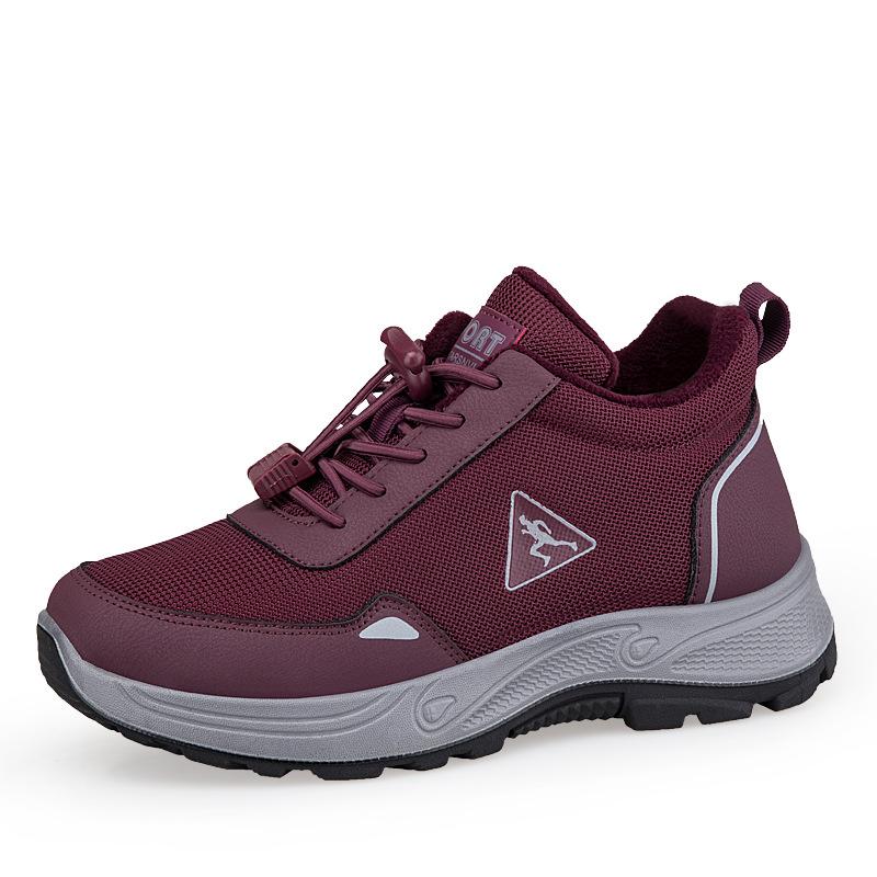 Winter High-top Velvet Warm Sports Mother Shoes Non-slip Two Cotton Shoes Medium Thickened Snow Boots